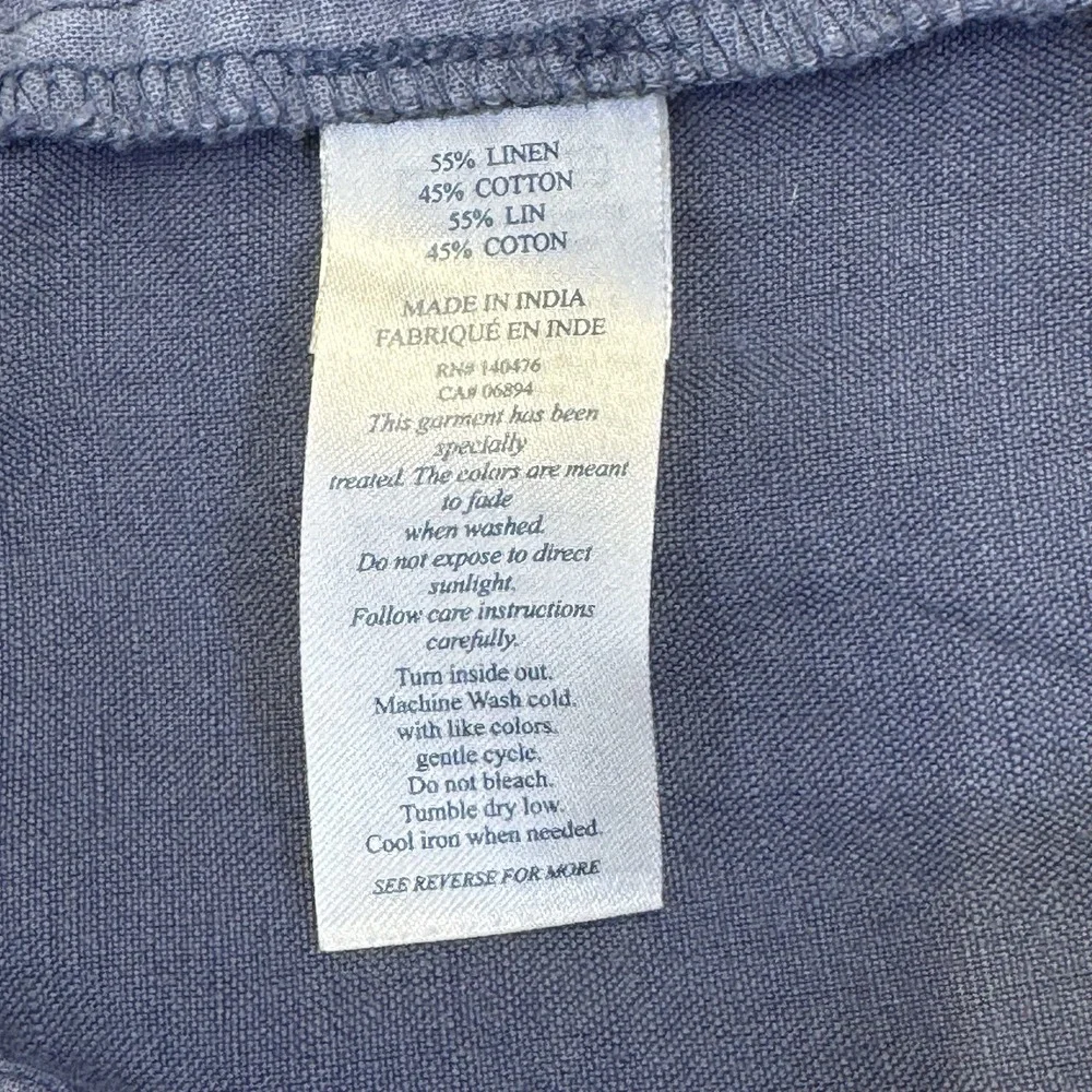 Faherty Linen Cotton Blend Blue Shorts Men's Size 38 Waist 9